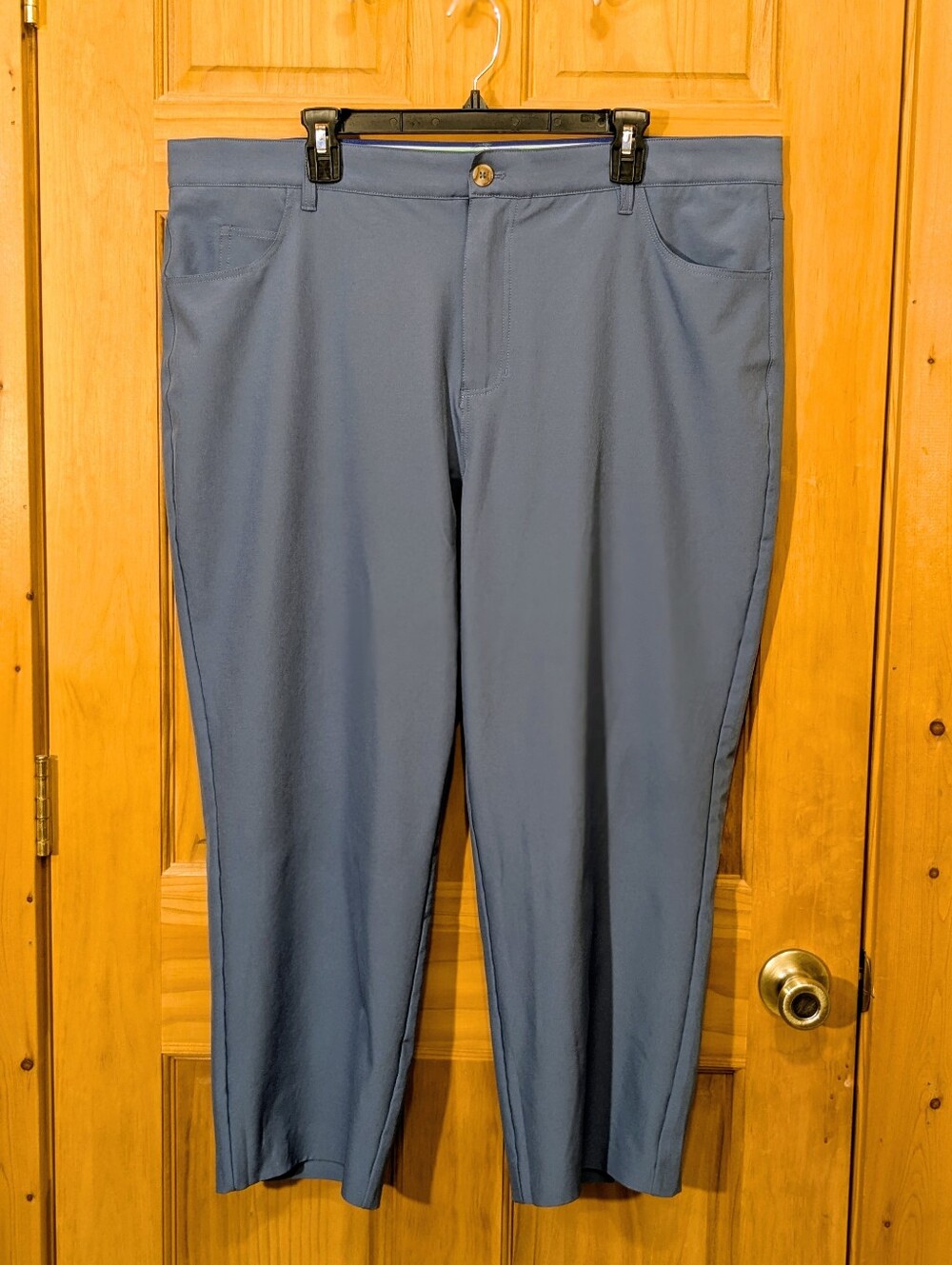 Tailorbyrd Performance Pants Golf Stretch Quick Dry SPF 30 Blue Gray Men's 41x25